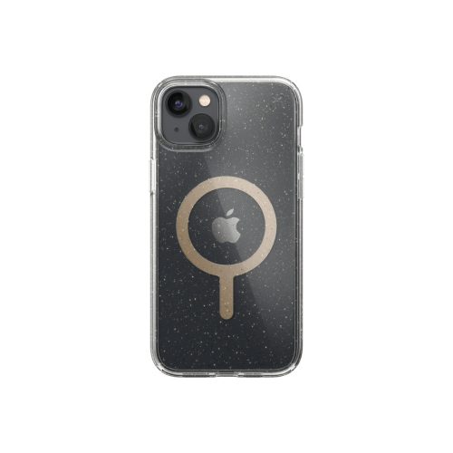 Speck Presidio Perfect Clear Glitter MagSafe tok - iPhone 14 Plus készülékhez, átlátszó, csillámos