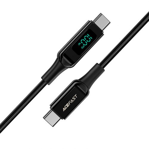 Acefast USB-C to USB-C 100W töltőkábel kijelzővel