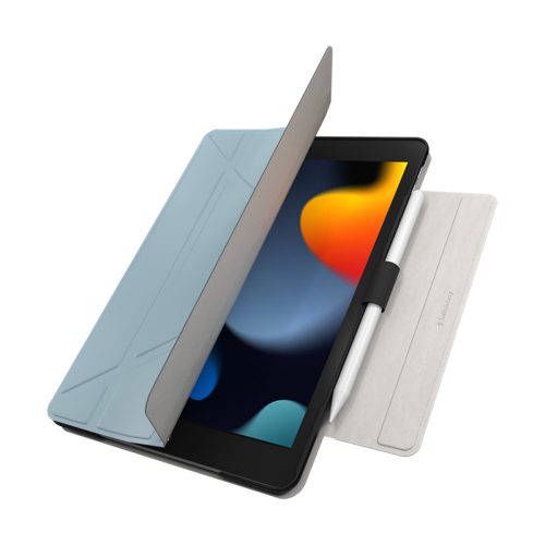 SwitchEasy Origami kihajtható tok iPad 10,2" (2021-2019) készülékekhez, púderkék