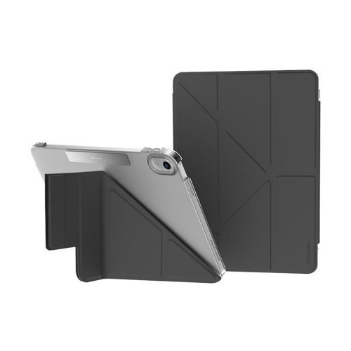 SwitchEasy Origami Nude kihajtható tok iPad 10,9" (10. generáció, 2022) készülékhez, áttetsző-fekete